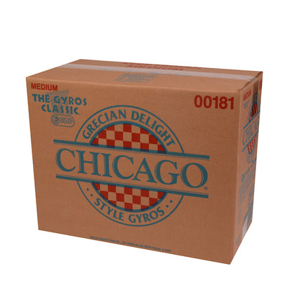 Gyro Chicago Medium Cone Style Gyro Meat, 2 x 20 lb Case - Frozen Meat & Seafood