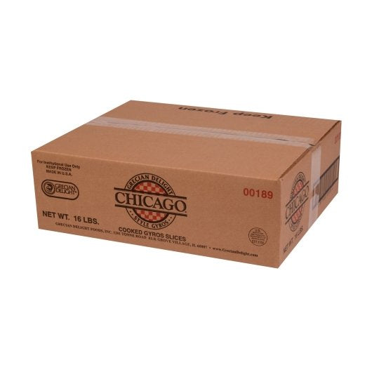 Grecian Delight Cooked Chicago Style Gyros Slice, 4 x 4 lb Case - DOT product image 5