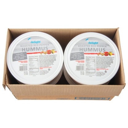 Grecian Delight Roasted Red Pepper Hummus, 4 x 3.75 lb Case - DOT product image 7