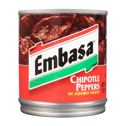 Embasa Chipotle Adobo Sauce Peppers, 12 x 7 oz Case - Spices Seasonings
