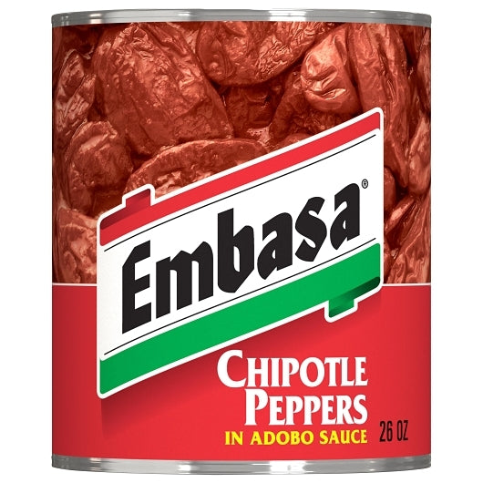Embasa Chipotle Peppers in Adobo Sauce, 12 x 26 oz Case - Spices Seasonings