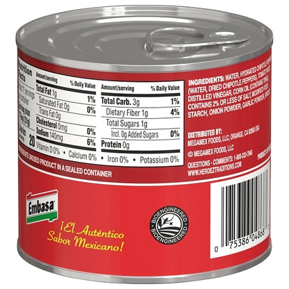 Embasa PEPPERS CHIPOTLE, 12 x 12 oz Case - DOT product image 7