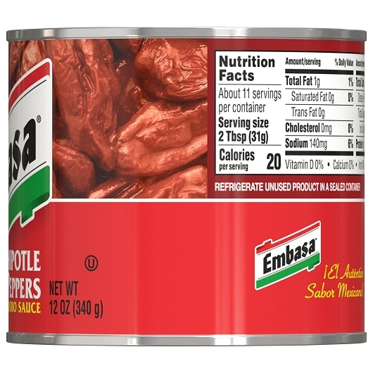 Embasa PEPPERS CHIPOTLE, 12 x 12 oz Case - DOT product image 5