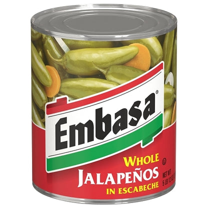 Embasa Whole Jalapenos in Escabeche, 6 x 92 oz Case - DOT product image 2