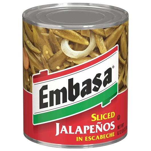 Embasa Sliced Jalapenos in Escabeche, 6 x 98 oz Case - DOT product image 2
