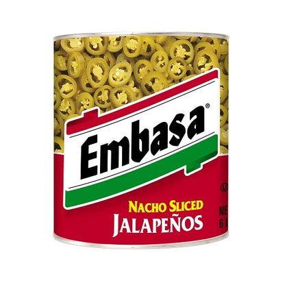 Embasa Nacho Sliced Jalapeno Peppers, 6 x 98 oz Case - DOT product image 3