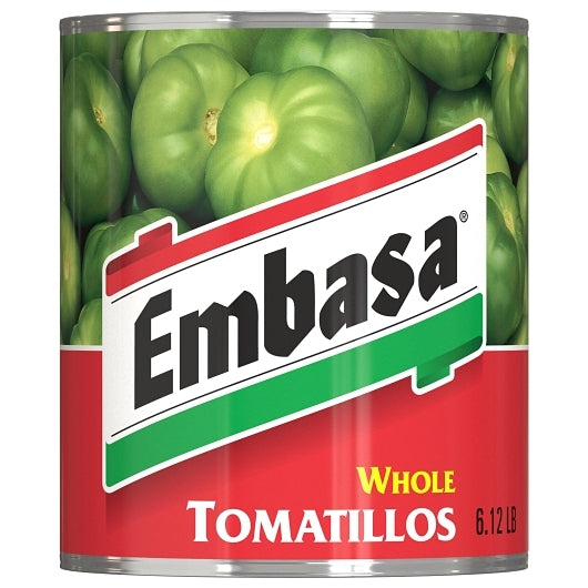 Embasa Whole TOMATILLOS, 6 x 98 oz Case - Condiments & Sauces