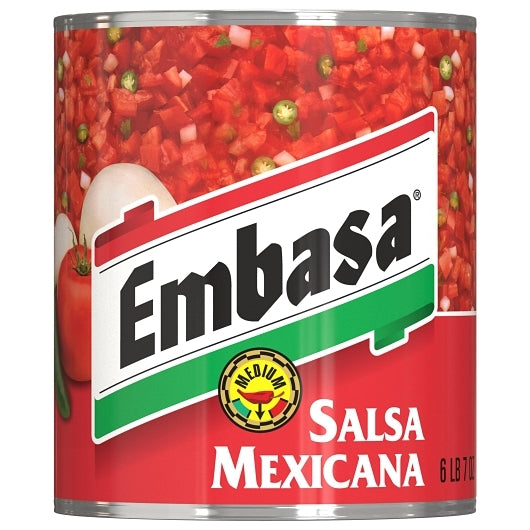 Sauce Picante Mexicana MEDIUM Mexican Salsa, 6 x 103 oz Case - Condiments & Sauces