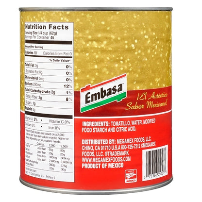 Embassa Crushed Tomatillos , 6 x 98 oz Case - DOT product image 6