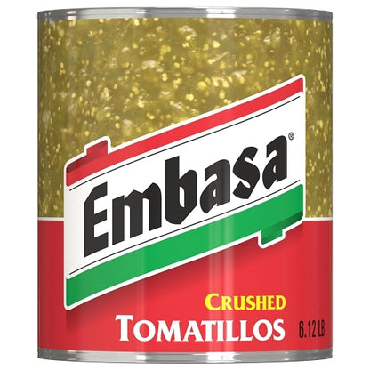 Embassa Crushed Tomatillos , 6 x 98 oz Case - GS1 mobile-ready hero image