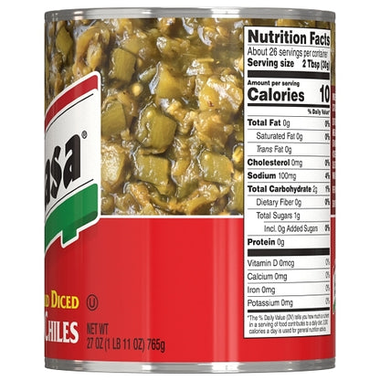 Embasa PEPPERS CHILE DICED GREEN, 12 x 27 oz Case - DOT product image 7