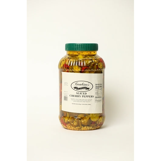 Gambinos HOT SLICED CHERRY PEPPER, 2 x 1 GA Case - DOT product image 2