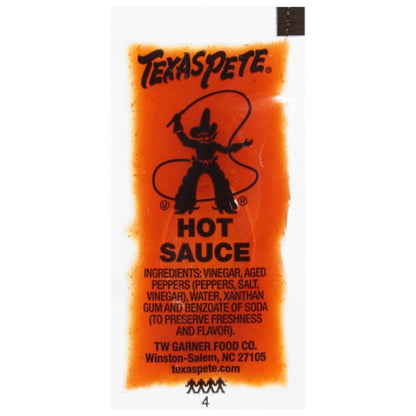 Texas Pete Hot Sauce Single Serve Packets, 200 x 200 x 200 each Case - Condiments & Sauces