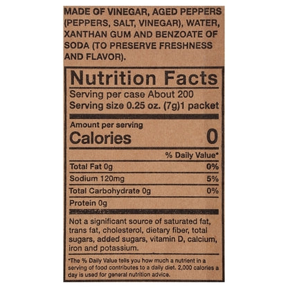 Texas Pete Hot Sauce Single Serve, 200 x 200 x 200 each Case - DOT product image 6