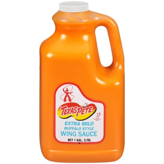 Texas Pete Buffalo Style Extra Mild Chicken Wing Sauce Bulk, 4 x 1 GA Case - Condiments & Sauces
