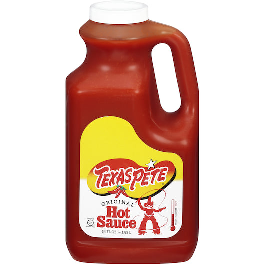 Texas Pete Original Hot Sauce Bulk, 4 x 0.5 GA Case - Condiments & Sauces
