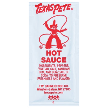 Texas Pete Hot Sauce Single Serve Packets, 1 x 200 each Case - Condiments & Sauces
