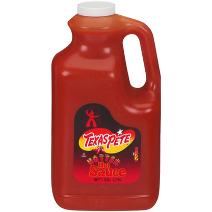 Texas Pete Hotter Hot Sauce Bulk, 4 x 1 GA Case - Condiments & Sauces