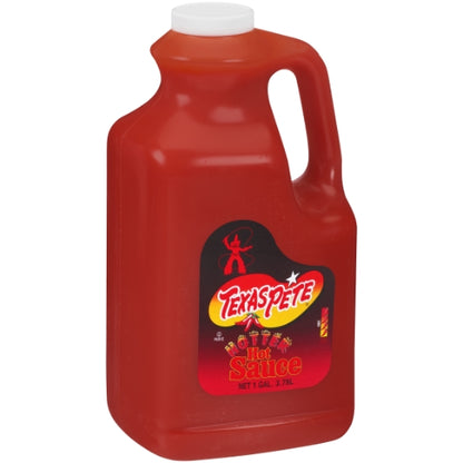 Texas Pete Hotter Hot Sauce Bulk, 4 x 1 GA Case - Alternate product angle or state