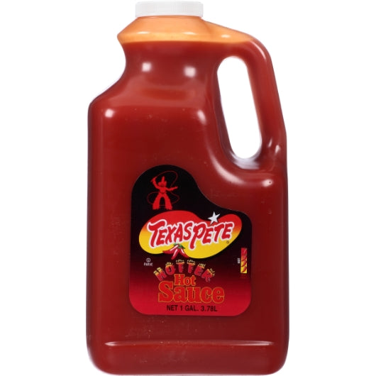 Texas Pete Hotter Hot Sauce Bulk, 4 x 1 GA Case - Front/center packaged product image
