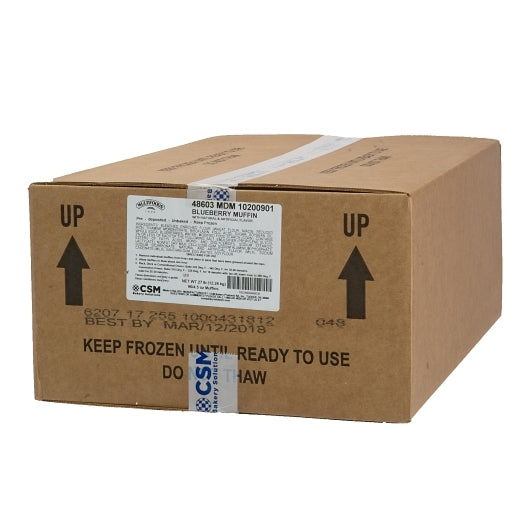 Baker and Baker Scoop-N-Bake Glorious Morning Muffins, 1 x 18 lb Case - GS1 closed shipping case image
