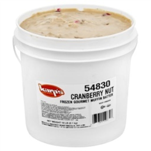 Baker and Baker Scoop-N-Bake Cranberry Nut Muffin Batter, 1 x 18 lb Case - Bakery & Desserts