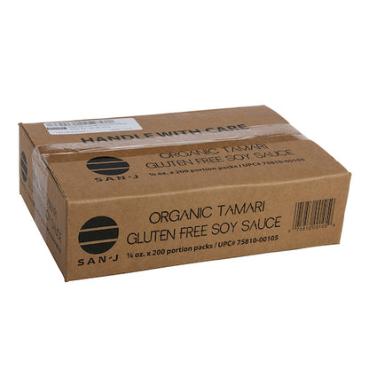 San J Organic Tamari Soy Sauce Packets, 200 x 0.25 fl oz Case - DOT product image 6