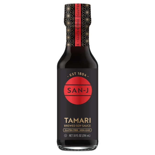 San-J Gluten Free Tamari Soy Sauce Gluten Free, 6 x 10 oz Case - Condiments & Sauces