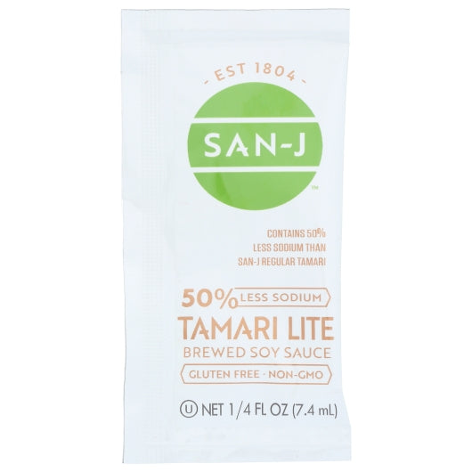 San-J Reduced Sodium Tamari Portion Packs, 200 x 0.25 fl oz Case - Condiments & Sauces - image 2