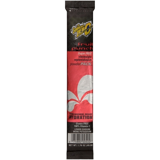 Sqwincher Power Pack Zero Fruit Punch Electrolyte Bev Mix, 32 x 1.76 oz Case - Pantry Ingredients - image 2