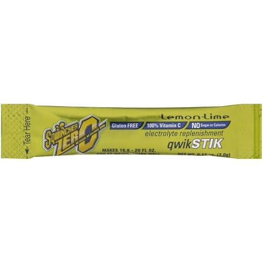 Sqwincher Lemon Lime Qwik Stick Electrolytes, 10 x 50 x 0.11 oz Case - Nutritional - image 2