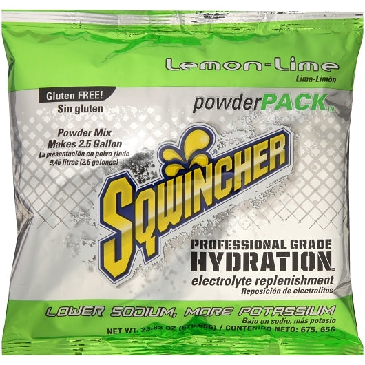 Sqwincher Lemon-Lime Instant Drink Powder Mix Electrolytes, 32 x 23.83 oz Case - Pantry Ingredients