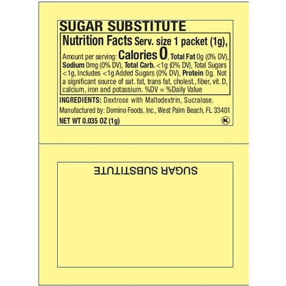 Commodity Sugar & Domino Yellow Packets Sugar, 2000 x 2000 each Case - DOT product image 7