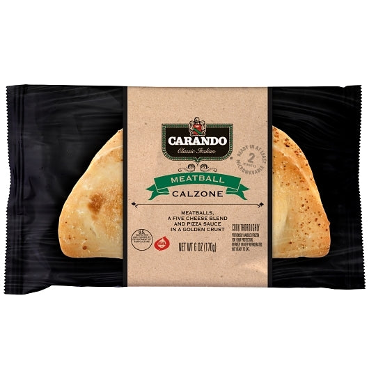 Carando Meatball Calzone, 12 x 6 oz Case - Prepared Foods