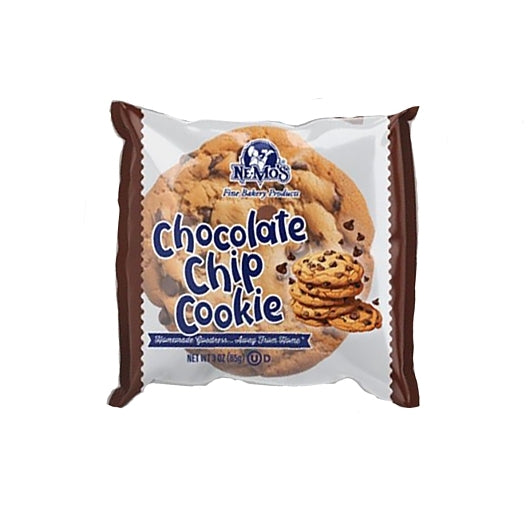 Ne-Mo's Individually Wrapped Chocolate Chip Cookie, 6 x 8 x 3 oz Case - Bakery & Desserts