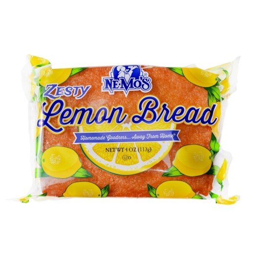 Ne-Mo's Zesty Lemon Bread Cake, 12 x 4 oz Case - Bakery & Desserts