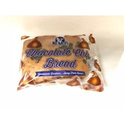 Nemo's Chocolate Chip Cake Bread Individually Wrapped, 12 x 4 oz Case - Bakery & Desserts