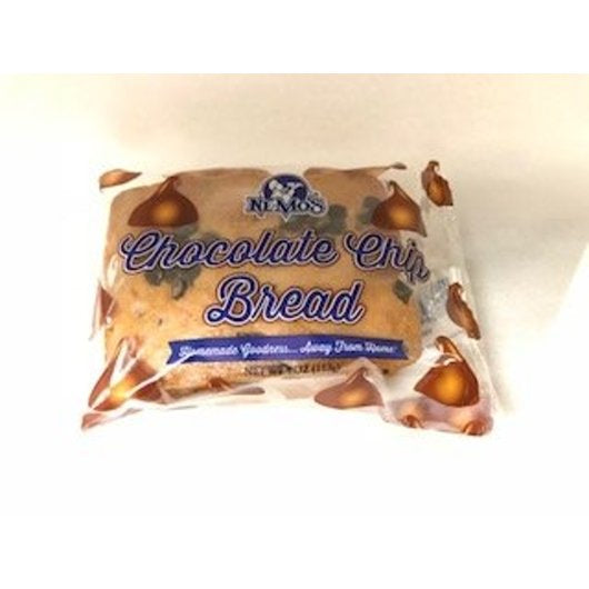 Nemo's Chocolate Chip Cake Bread Individually Wrapped, 12 x 4 oz Case - Bakery & Desserts