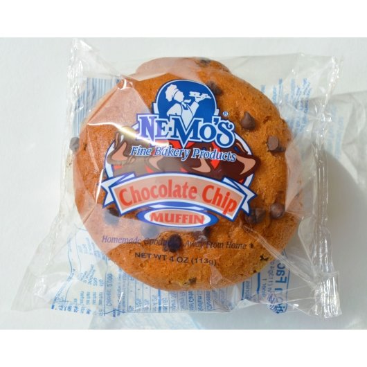 Ne-Mos Chocolate Chip Muffin, 12 x 4 oz Case - Bakery & Desserts