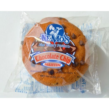 Ne-Mos Chocolate Chip Muffin, 12 x 4 oz Case - Bakery & Desserts