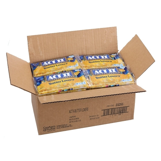 ACT II Microwave Popcorn Tray Butter Lovers, 4 x 18 x 6.645 lb Case - Popcorn, Pretzels & Snack Mix