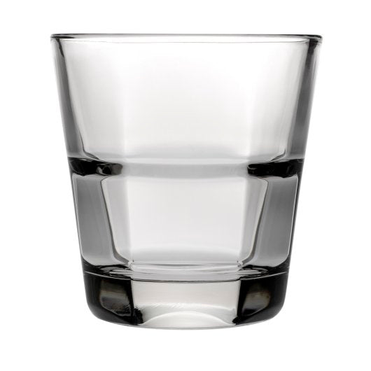 Anchor Hocking 9 Ounce Rocks Stackable Rim Tempered Glass, 1 x 24 each Case - Glassware & Drinkware