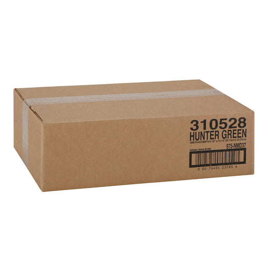 Hoffmaster 9.5 Inch X 13.5 Inch Hunter Green Paper Placemat, 1 x 1000 each Case - DOT product image 4