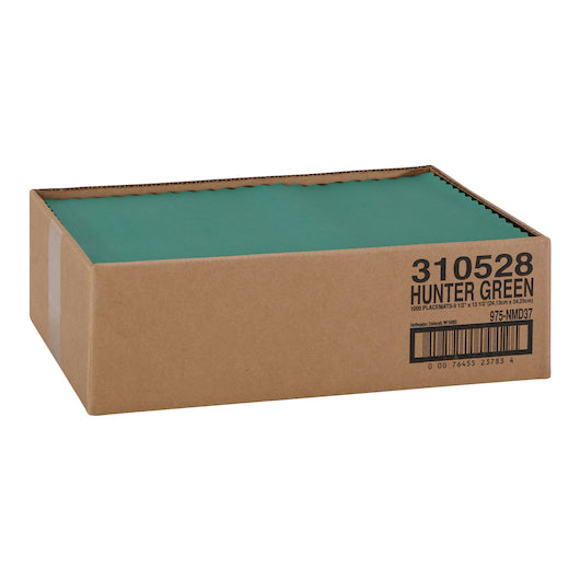 Hoffmaster 9.5 Inch X 13.5 Inch Hunter Green Paper Placemat, 1 x 1000 each Case - DOT product image 3