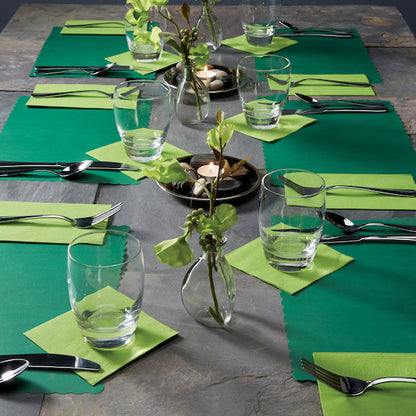 Hoffmaster 9.5 Inch X 13.5 Inch Hunter Green Paper Placemat, 1 x 1000 each Case - DOT product image 2
