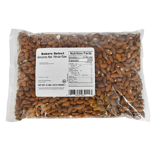 Azar Nut Bakers ALMOND RAW WHOLE SHELLED, 2 x 5 lb Case - DOT product image 2