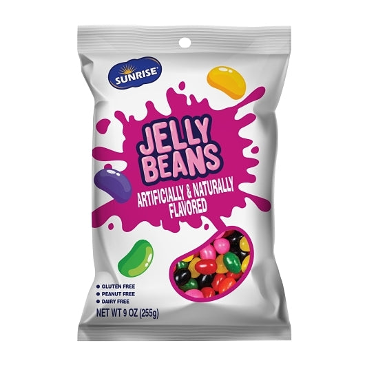 Sunrise Assorted licorice flavored jelly Beans, 8 x 9 oz Case - Condiments & Sauces