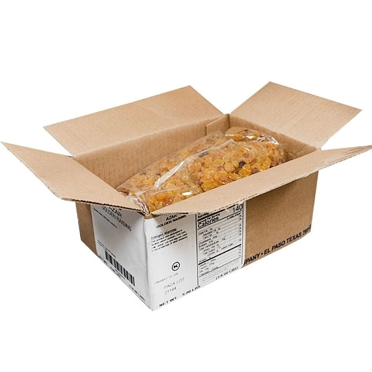 Azar Golden Seedless Raisin, 1 x 5 lb Case - Dried Fruit & Fruit Snacks