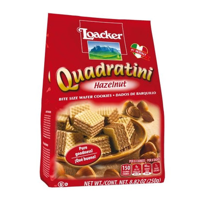 Loacker Quadratini Hazelnut, 6 x 8.82 oz Case - DOT product image 2