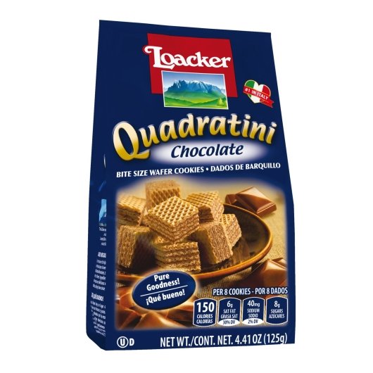Loacker Quadratini Chocolate, 6 x 4.41 oz Case - Bakery & Desserts